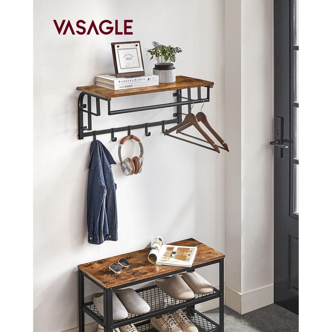 Vægknagerække i Industriel Stil – Metalgarderobe til Entré eller Hall