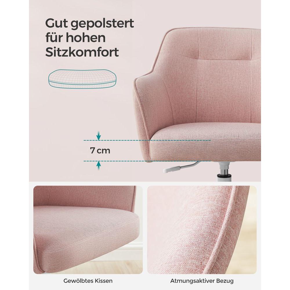 Højdejusterbar Kontorstol – Komfortabel Skrivebordsstol til Hjem og Kontor