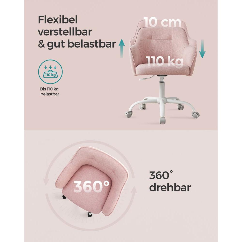 Højdejusterbar Kontorstol – Komfortabel Skrivebordsstol til Hjem og Kontor