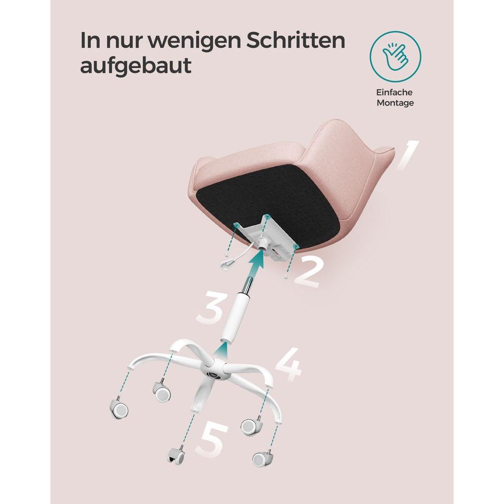 Højdejusterbar Kontorstol – Komfortabel Skrivebordsstol til Hjem og Kontor
