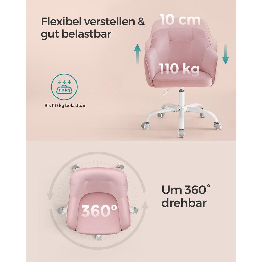 Højdejusterbar Kontorstol – Komfortabel Skrivebordsstol til Hjem og Kontor