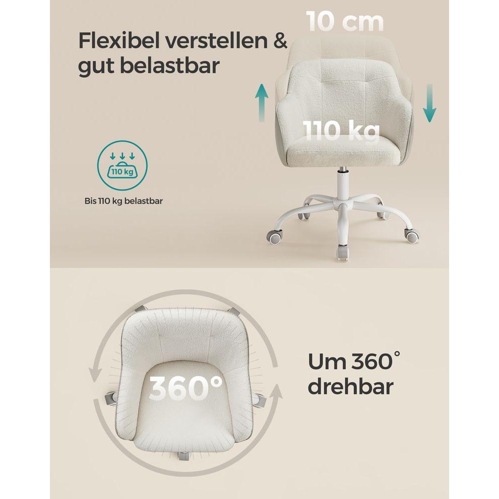 Højdejusterbar Kontorstol – Komfortabel Skrivebordsstol til Hjem og Kontor