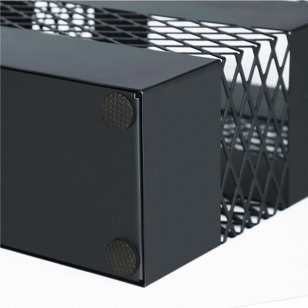 Paraplystativ med 4 Kroge – Metal Paraplyholder med Drypbakke i Antracit