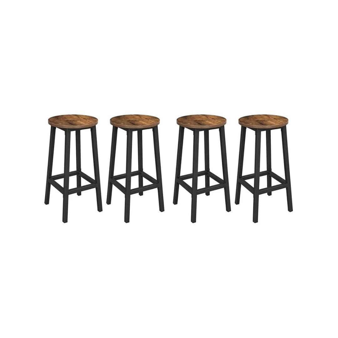 Barstole sæt med 2 eller 4 – vintage metal barstole