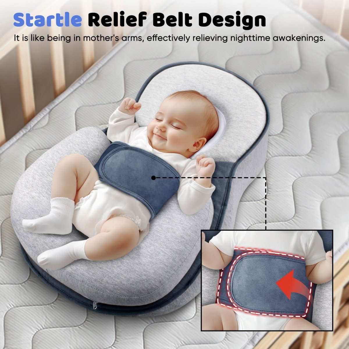 BLIDNEST ergonomisk babypude til babyer – billede 3