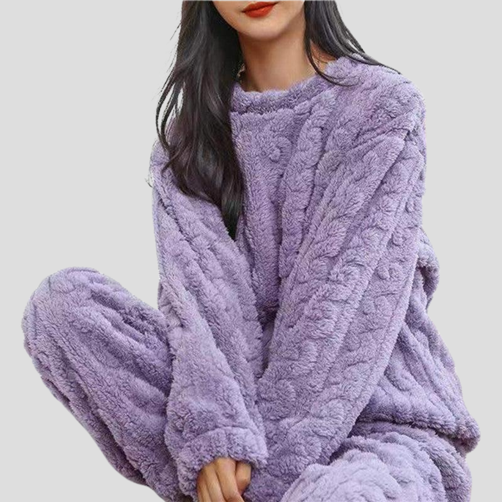 BLUNDVIG pyjamassæt i fleece til damer – billede 6