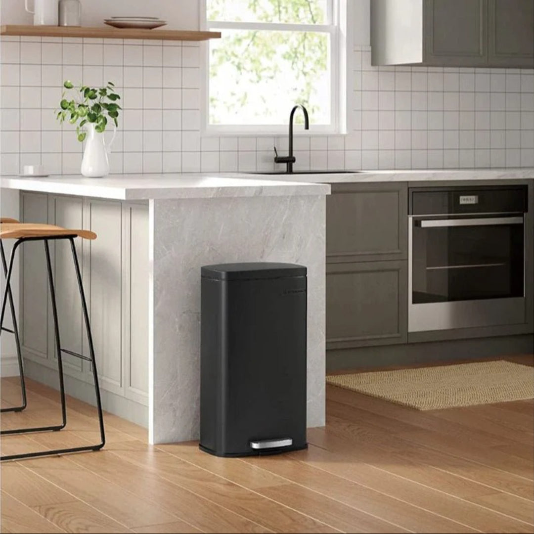 Affaldsspand 30L pedalspand i rustfrit stål