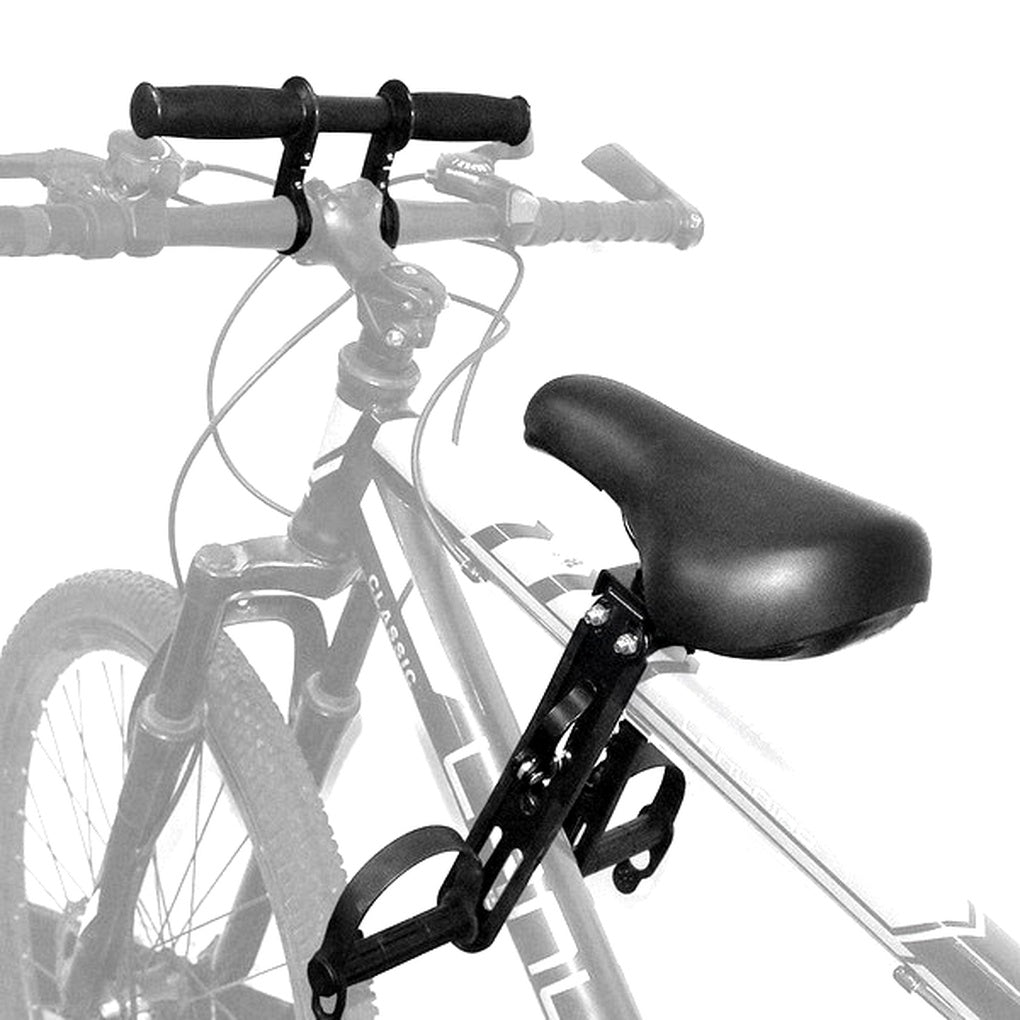 CYKELTRIN barnestol og barnestyr monteret på en voksencykel