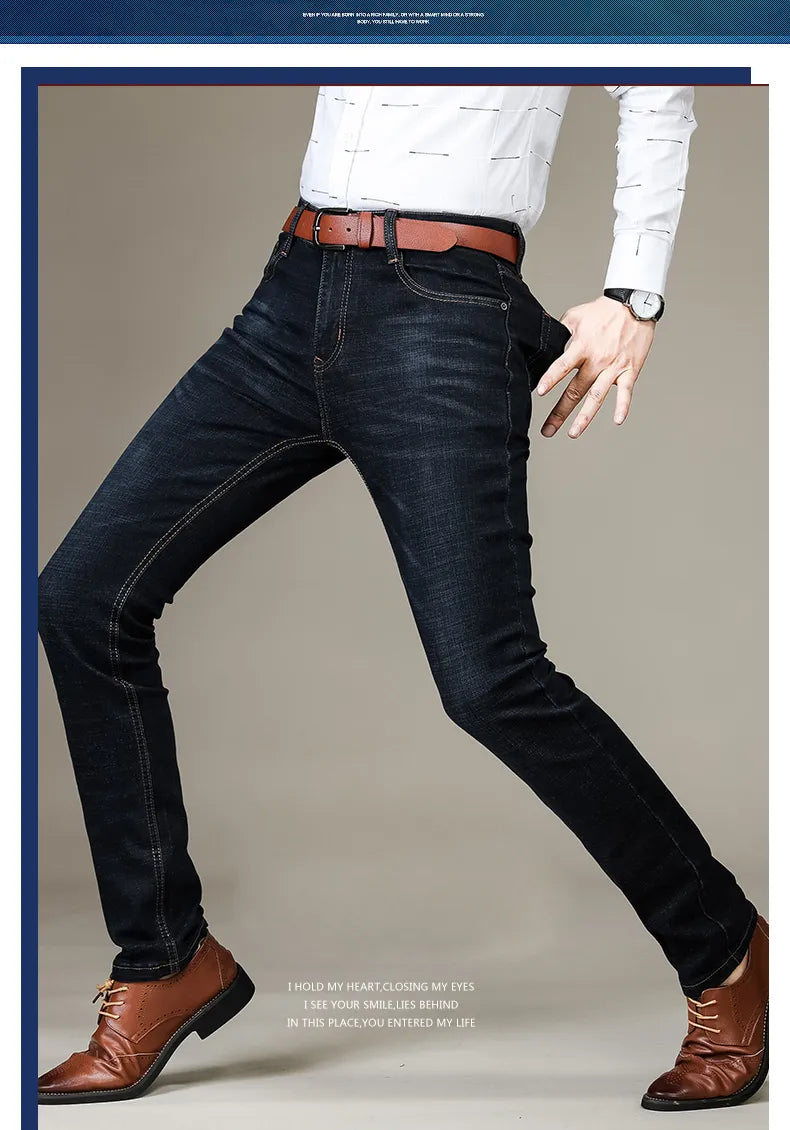 Lige jeans med stretch i holdbart materiale – billede 16