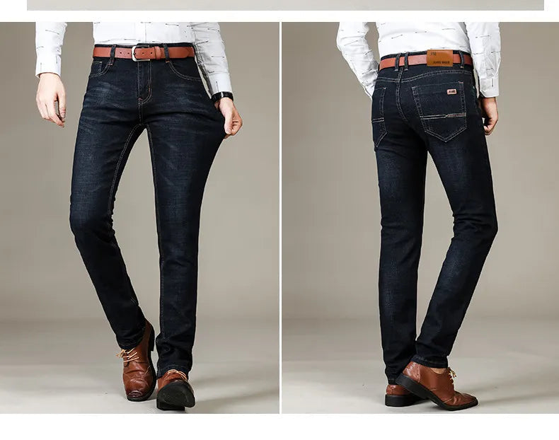 Lige jeans med stretch i holdbart materiale – billede 17