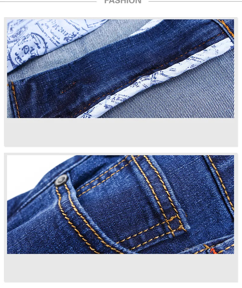 Lige jeans med stretch i holdbart materiale – billede 18