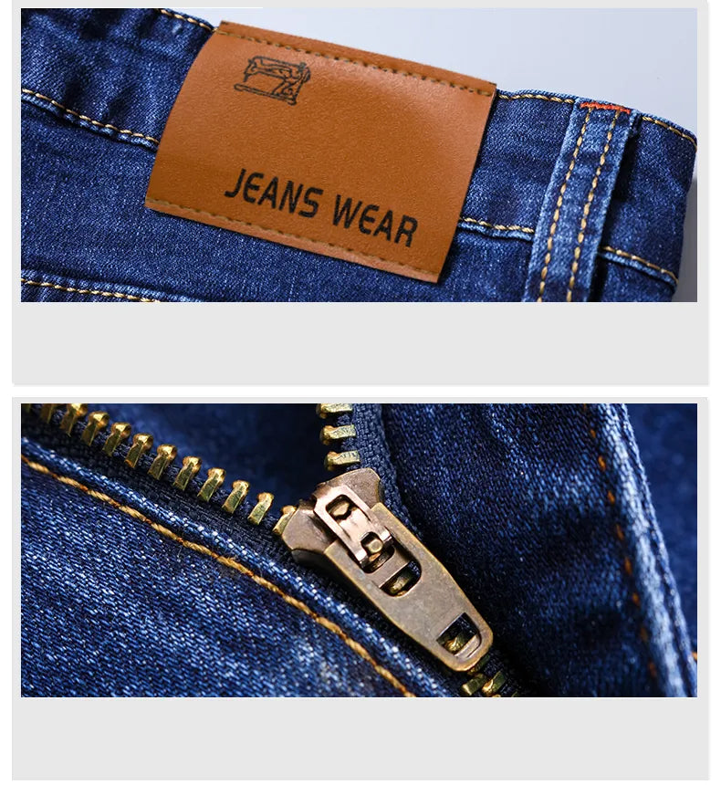 Lige jeans med stretch i holdbart materiale – billede 20