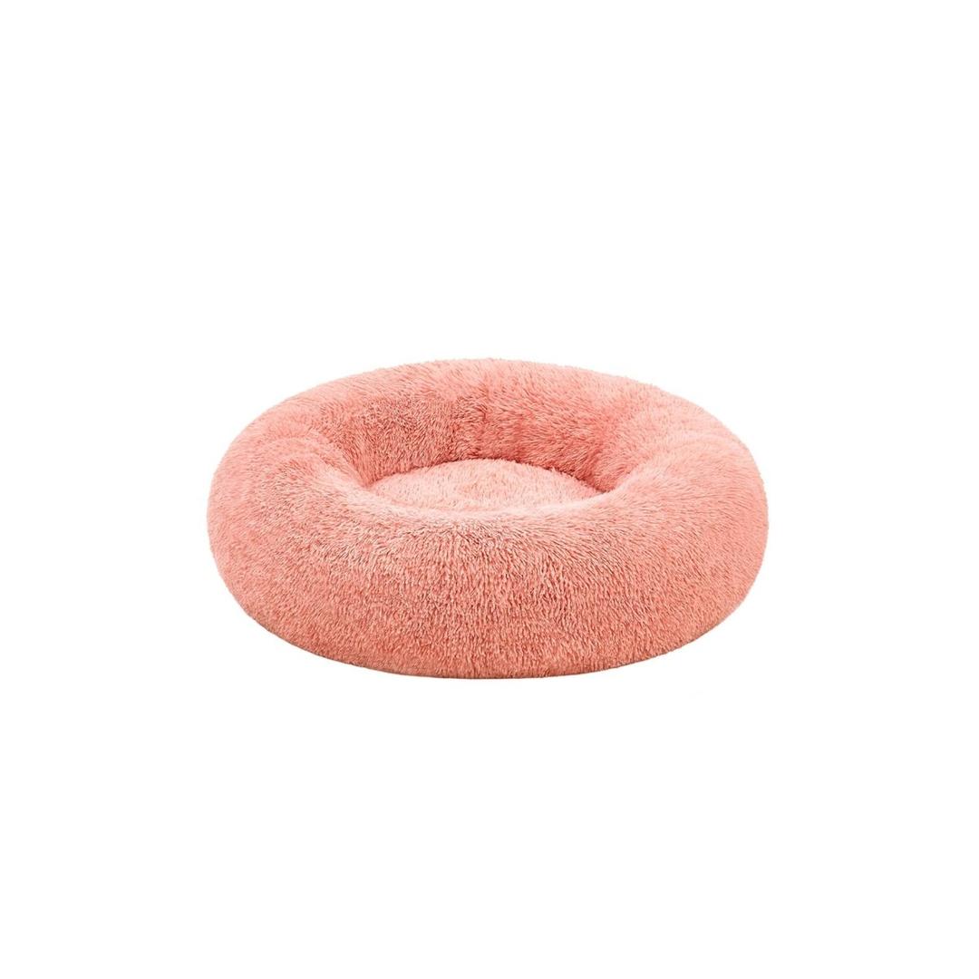 Donut hundekurv med memoryskum – ekstra blød plys – aftagelig fyldning – skridsikker bund