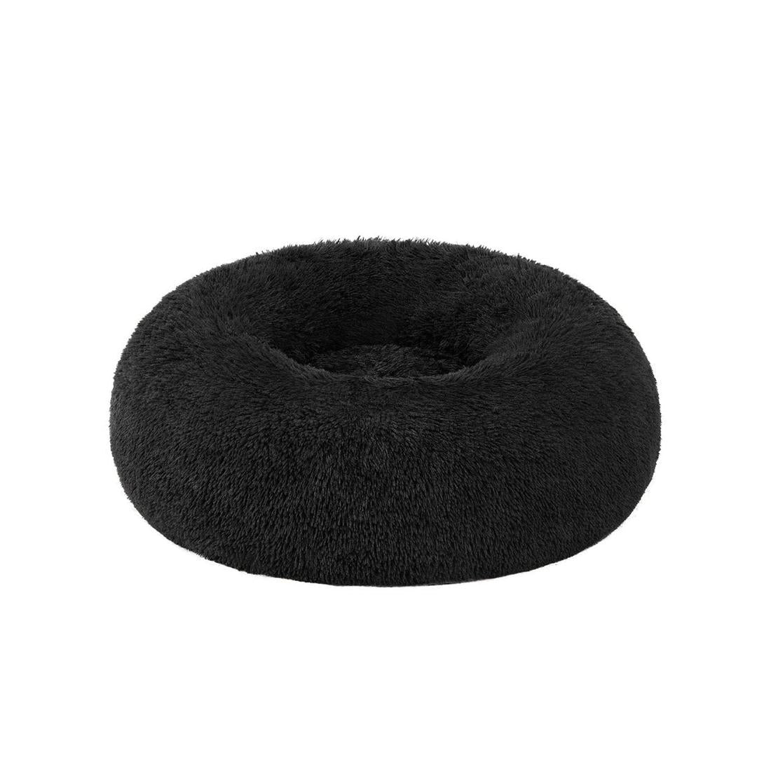 Donut hundekurv med memoryskum – ekstra blød plys – aftagelig fyldning – skridsikker bund