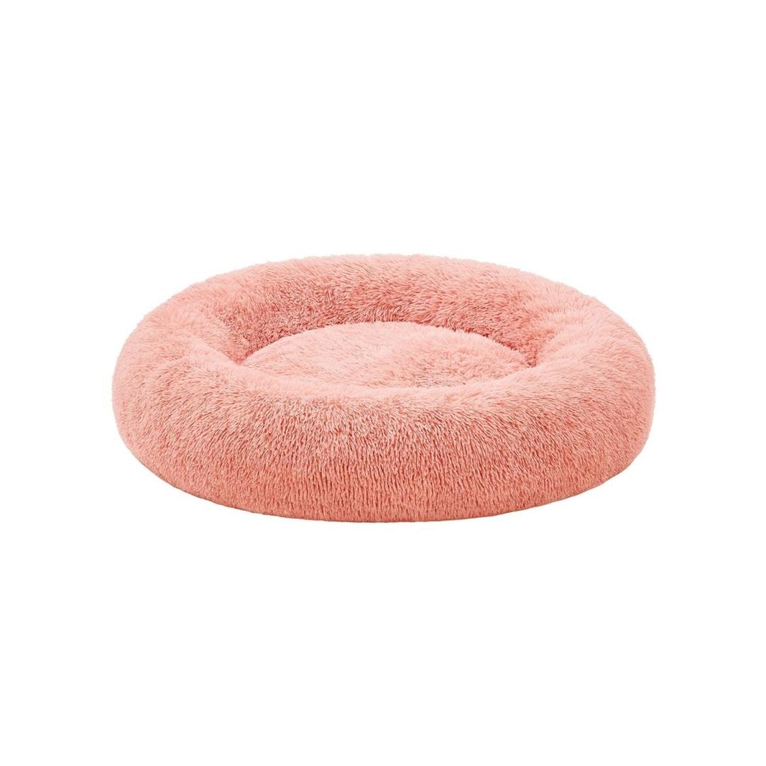 Donut hundekurv med memoryskum – ekstra blød plys – aftagelig fyldning – skridsikker bund