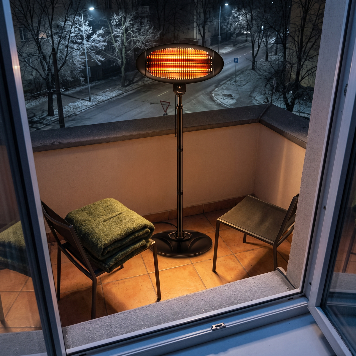 Fritstående infrarød terrassevarmer 2000 W – billede 5
