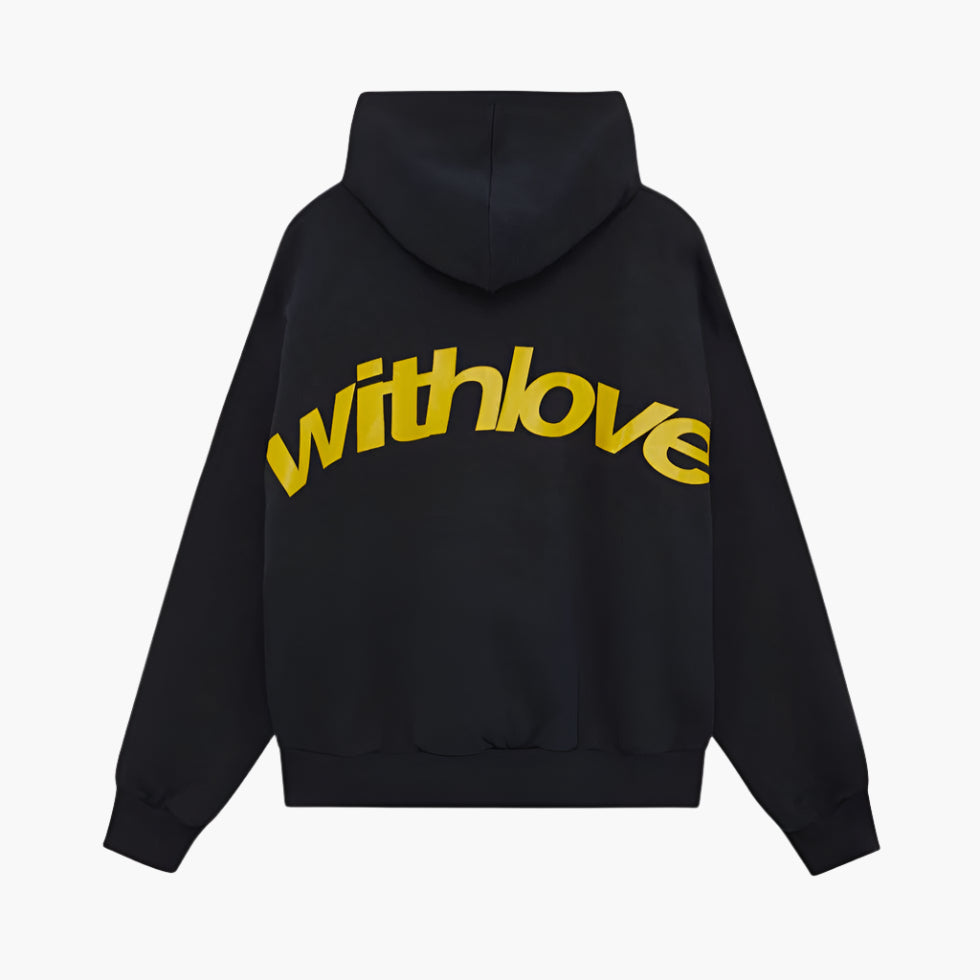 Oversize hoodie til damer med markant rygtryk – billede 3