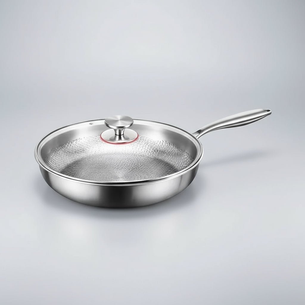 GLØDESMED hamret titaniumpande med slip-let overflade – billede 8