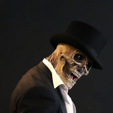 GYSMASKE skeletmaske til halloween – billede 3