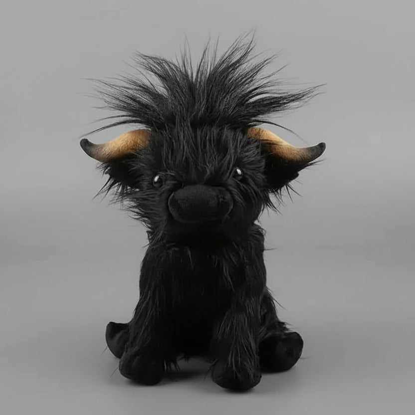 Blød bamse på 25 cm formet som en highland ko – billede 11