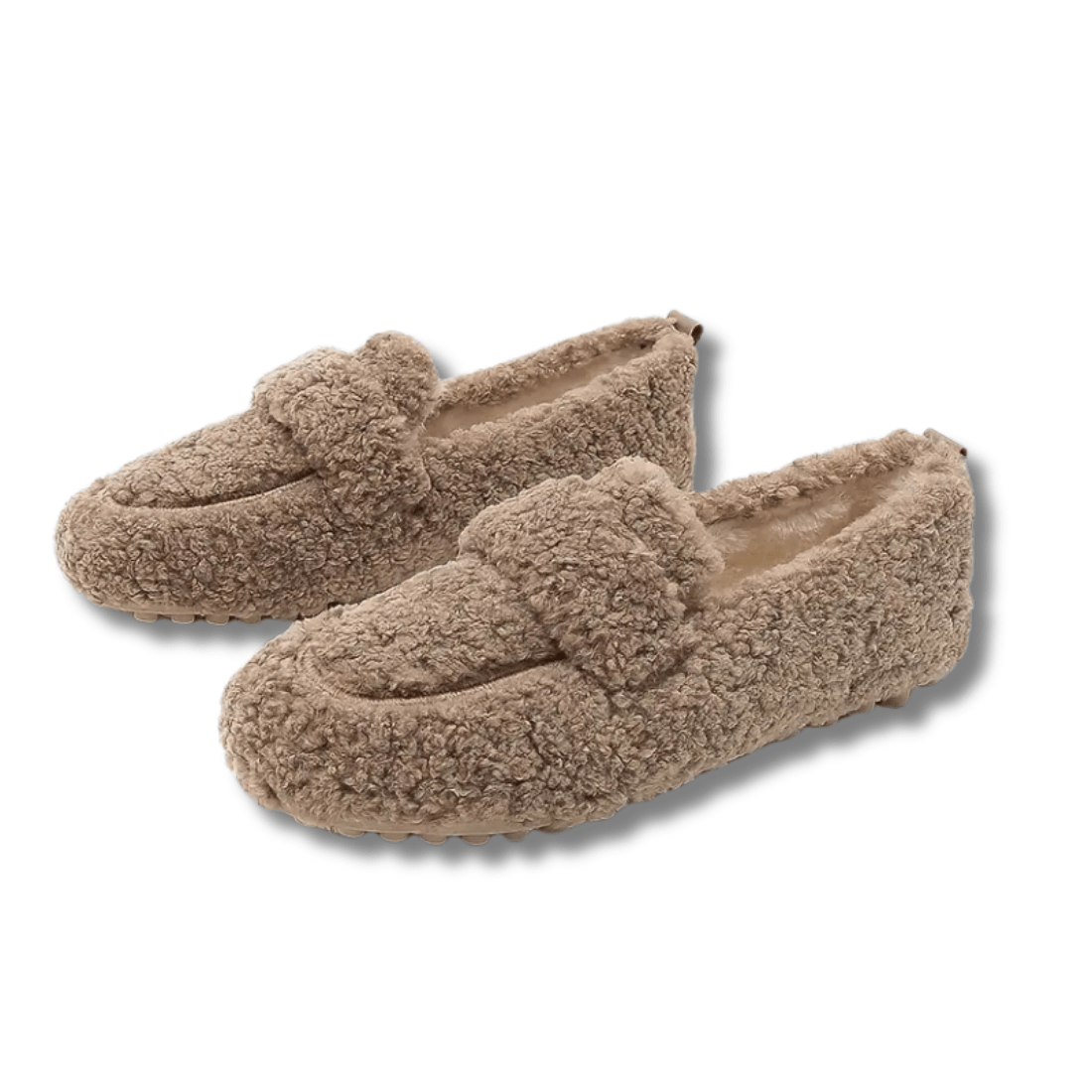 Elegante vinterhjemmesko i brun, beige og sort – billede 5