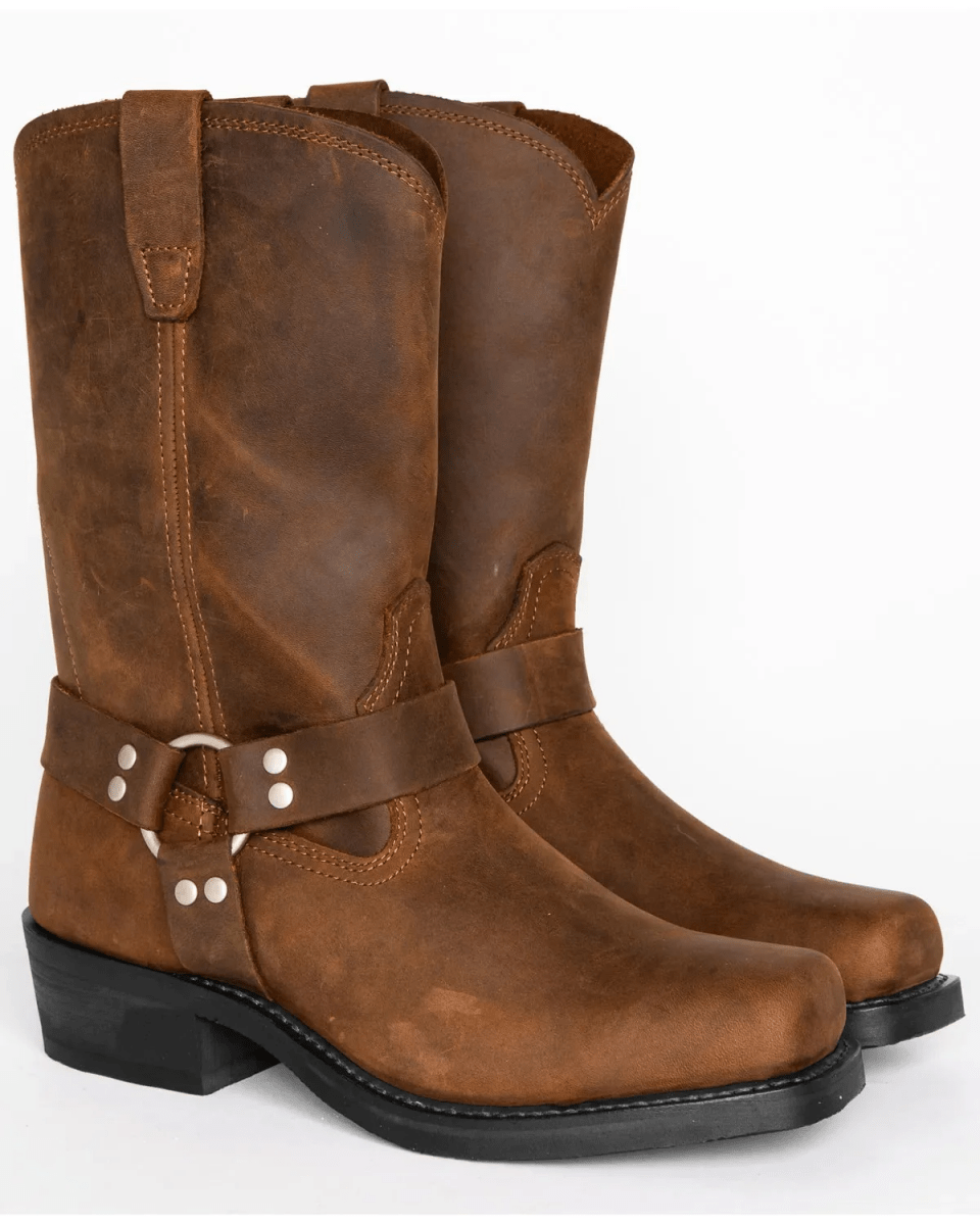 JERNGREB robuste herrestøvler med harness-design – billede 5
