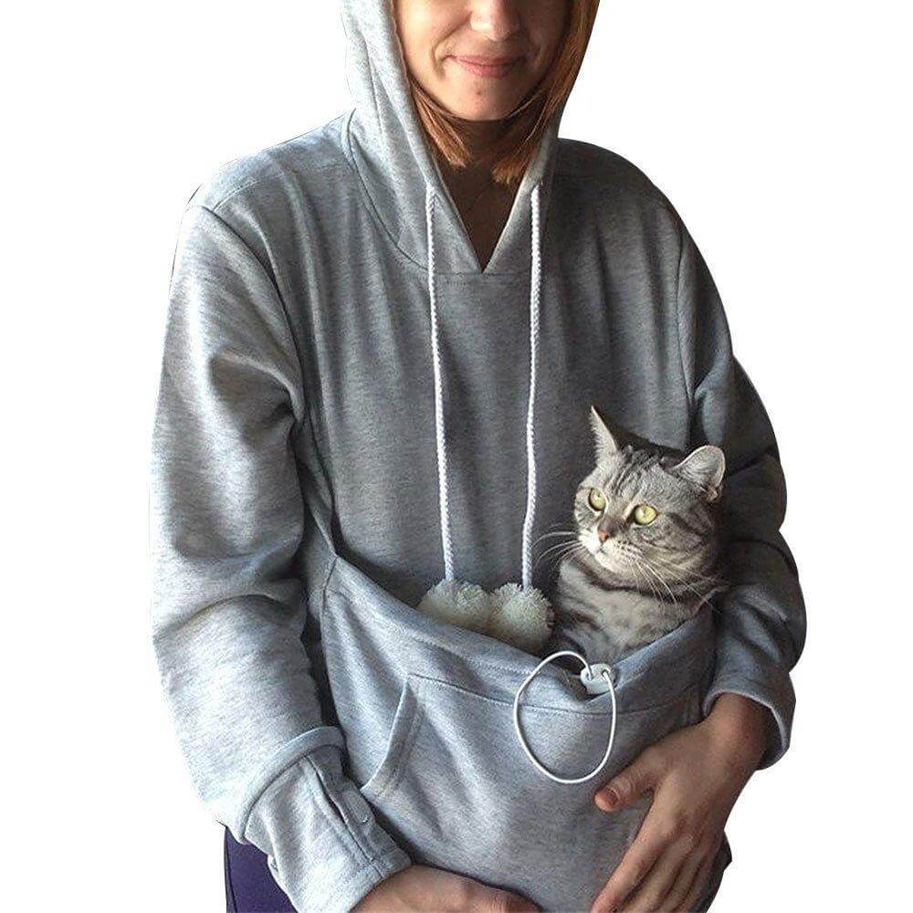 KATTELOMME hættetrøje med lomme til katten – billede 5