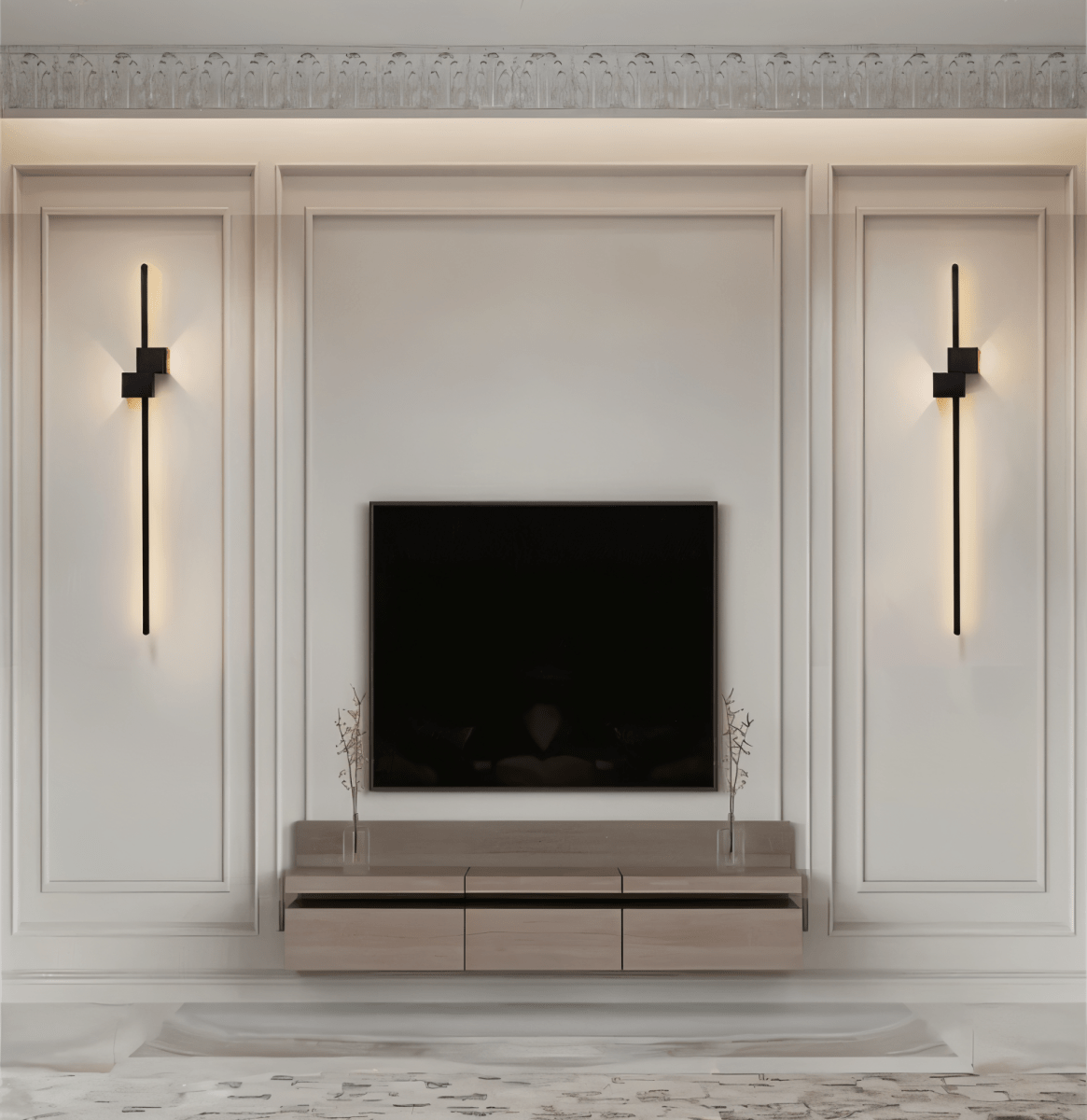 LINJEFALD minimalistisk LED-væglampe – billede 6