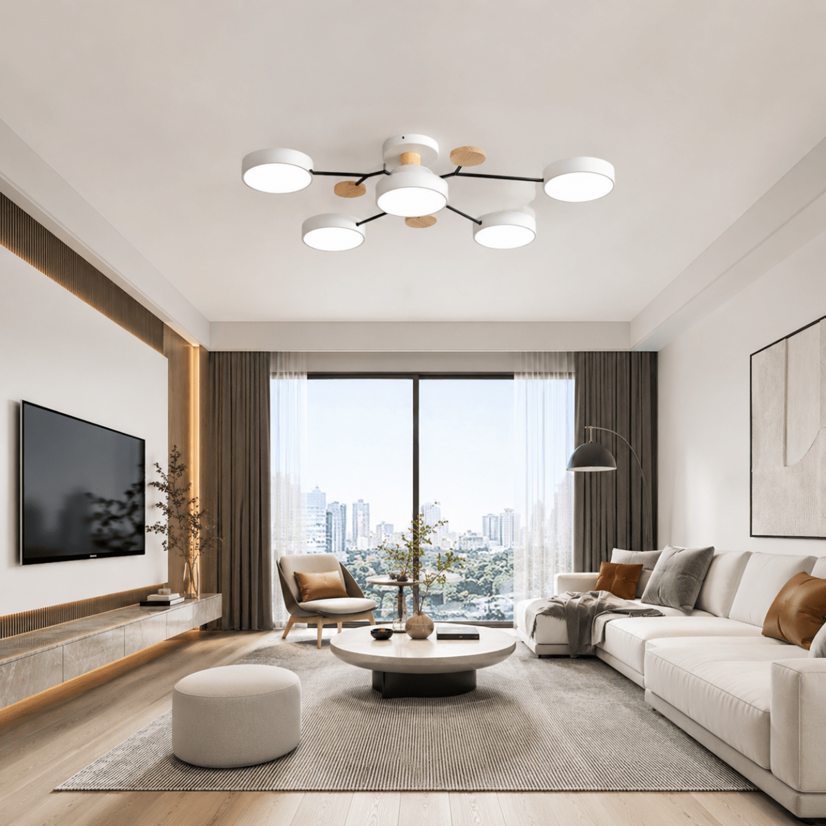 LOFTKRANS rund LED-loftlampe – billede 4