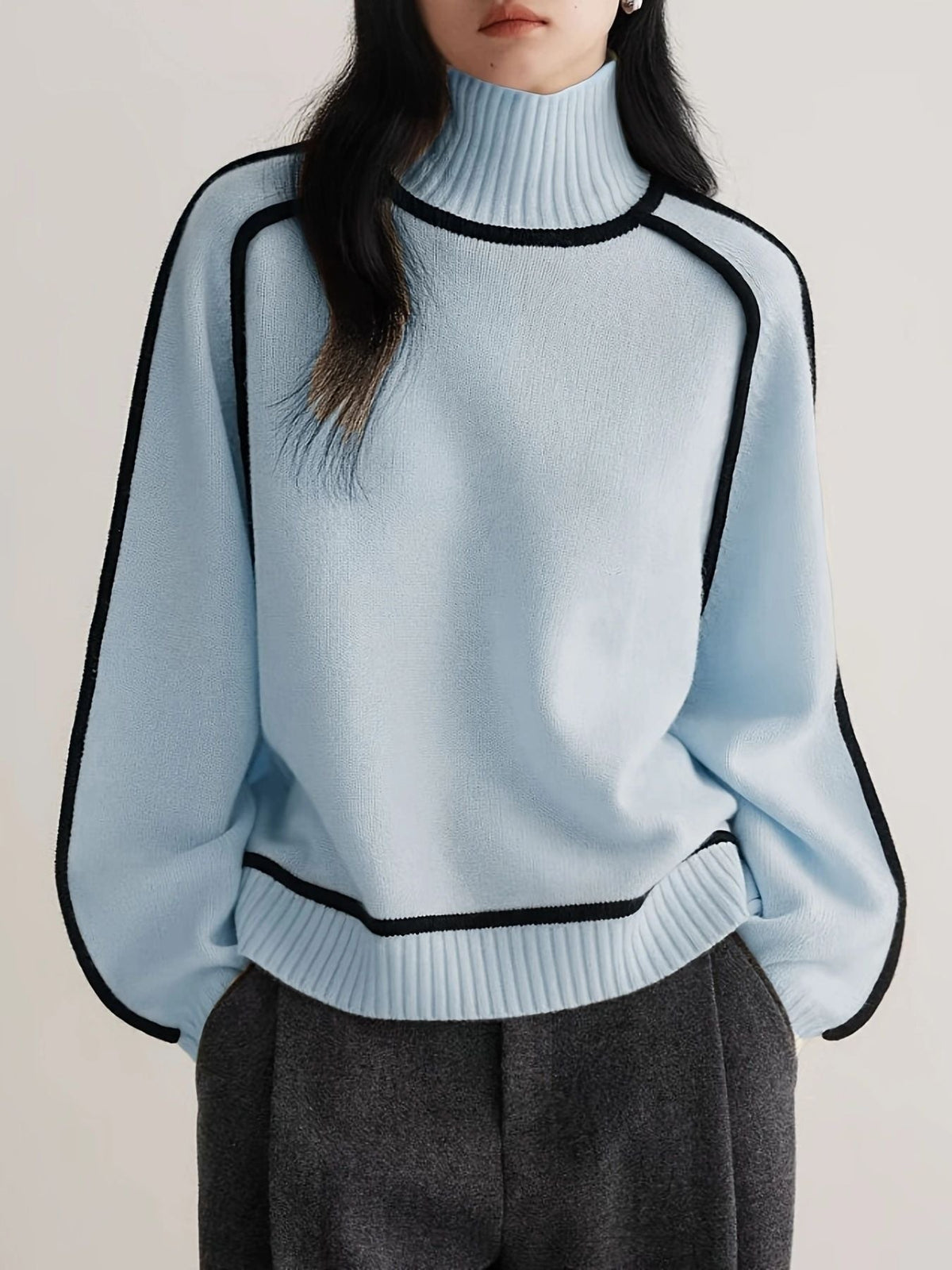NORDKRAVE sweater med rullekrave – billede 8