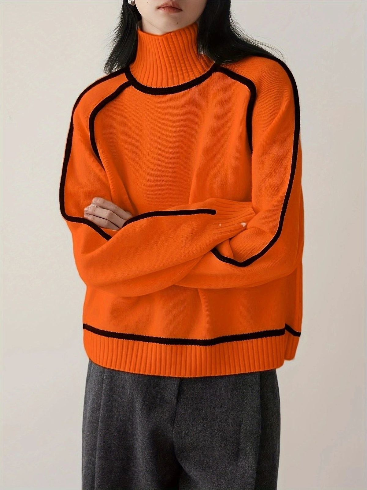 NORDKRAVE sweater med rullekrave – billede 9