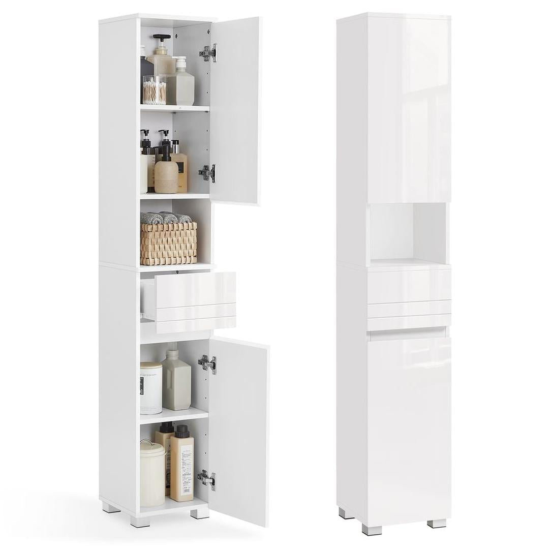 Badeværelsesskab 30 × 30 × 170 cm – Højskab med Over- og Underskab – produktvisning 7 | Noreva Home