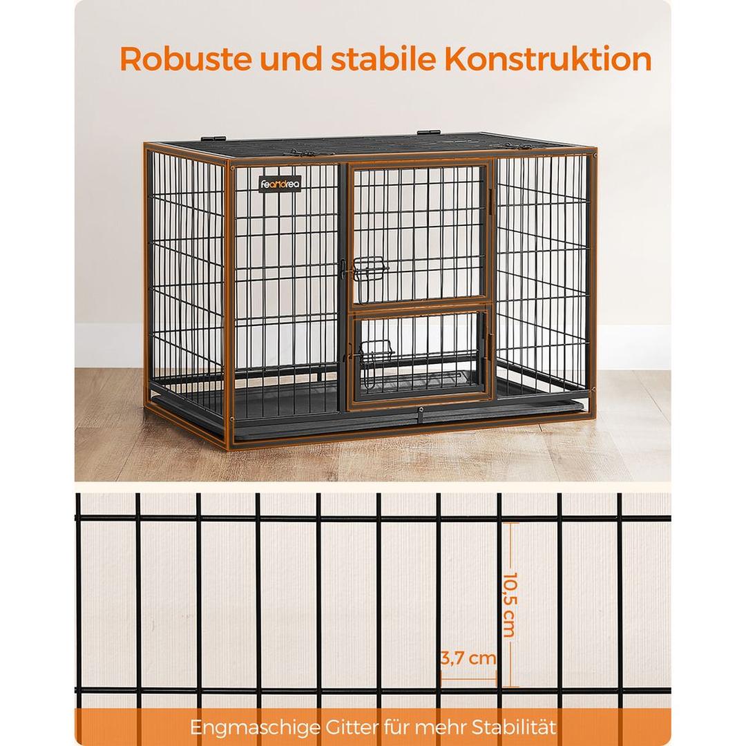 Bærbart Hundebur med Solid Konstruktion – Foldbart Transportbur til Hund – produktvisning 5 | Noreva Home