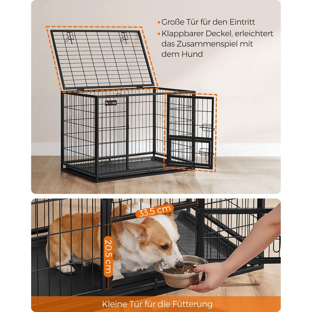Bærbart Hundebur med Solid Konstruktion – Foldbart Transportbur til Hund – produktvisning 8 | Noreva Home