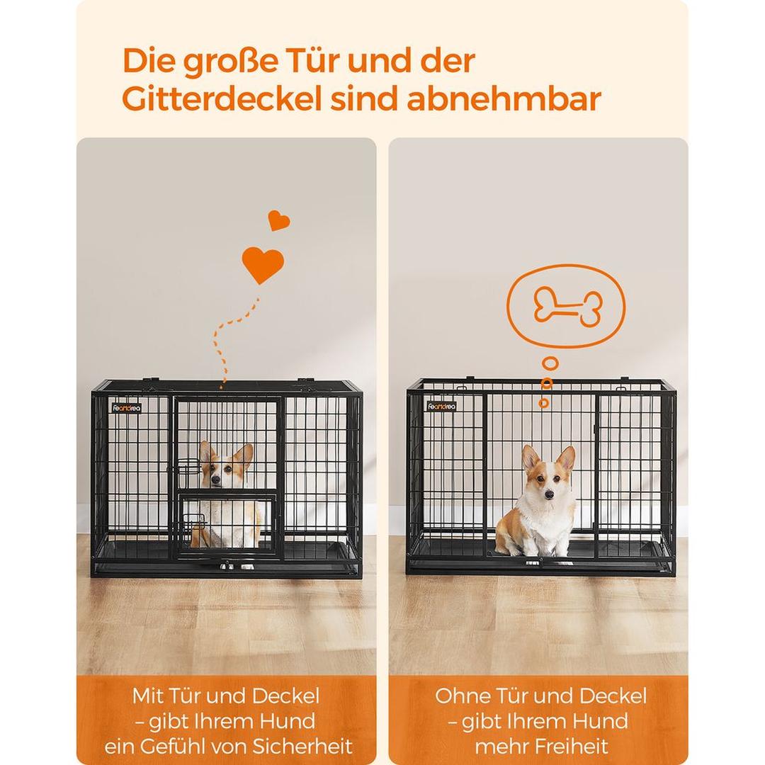 Bærbart Hundebur med Solid Konstruktion – Foldbart Transportbur til Hund – produktvisning 9 | Noreva Home