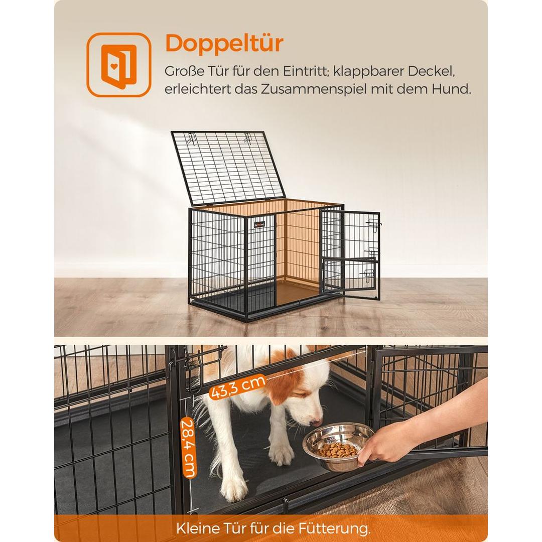 Bærbart Hundebur med Solid Konstruktion – Foldbart Transportbur til Hund – produktvisning 15 | Noreva Home