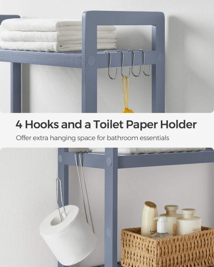 Bambusreol til over toilettet, 3 eller 4 niveauer, produktvisning 22 | Noreva Home
