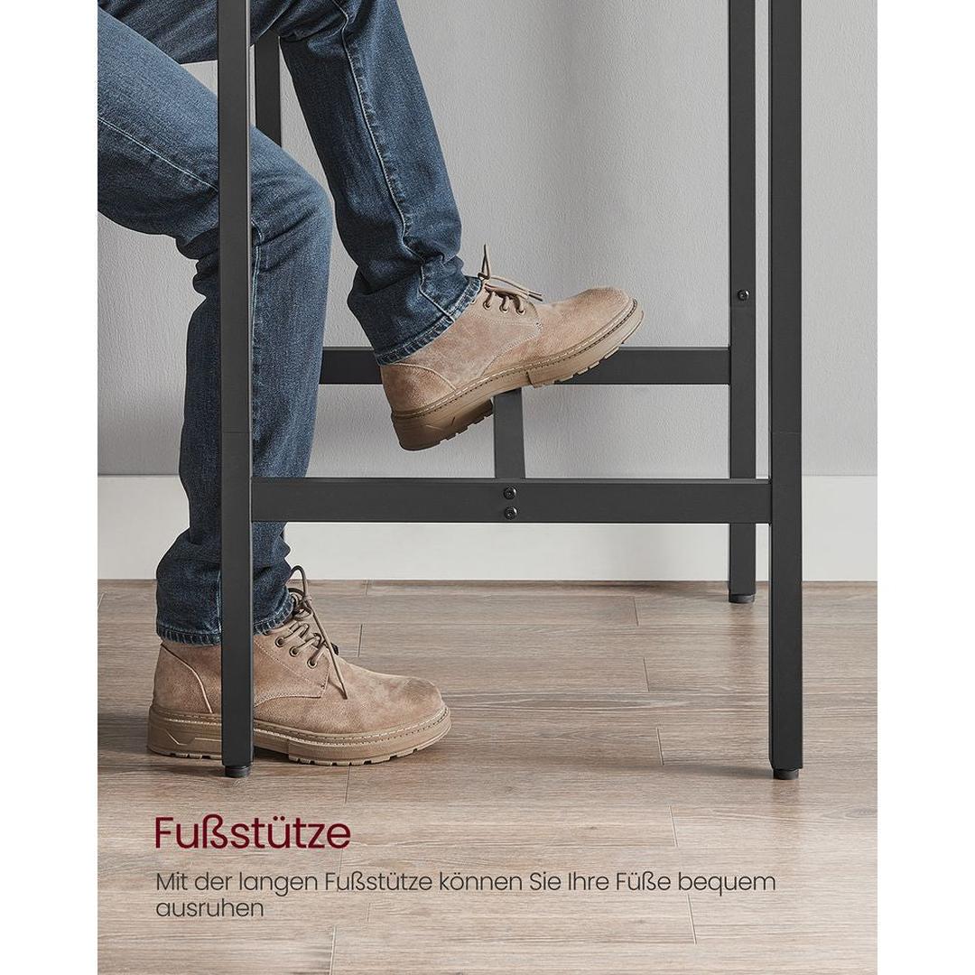 Barbord med stålstel – kvadratisk bord i industriel stil – produktvisning 8 | Noreva Home