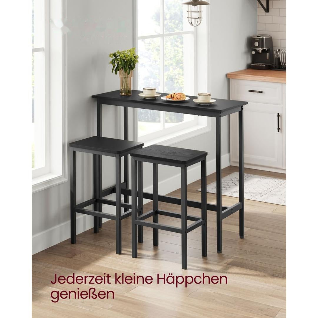 Barbordsæt i Industriel Stil – Højt Bord med Barstole til Køkken – produktvisning 16 | Noreva Home