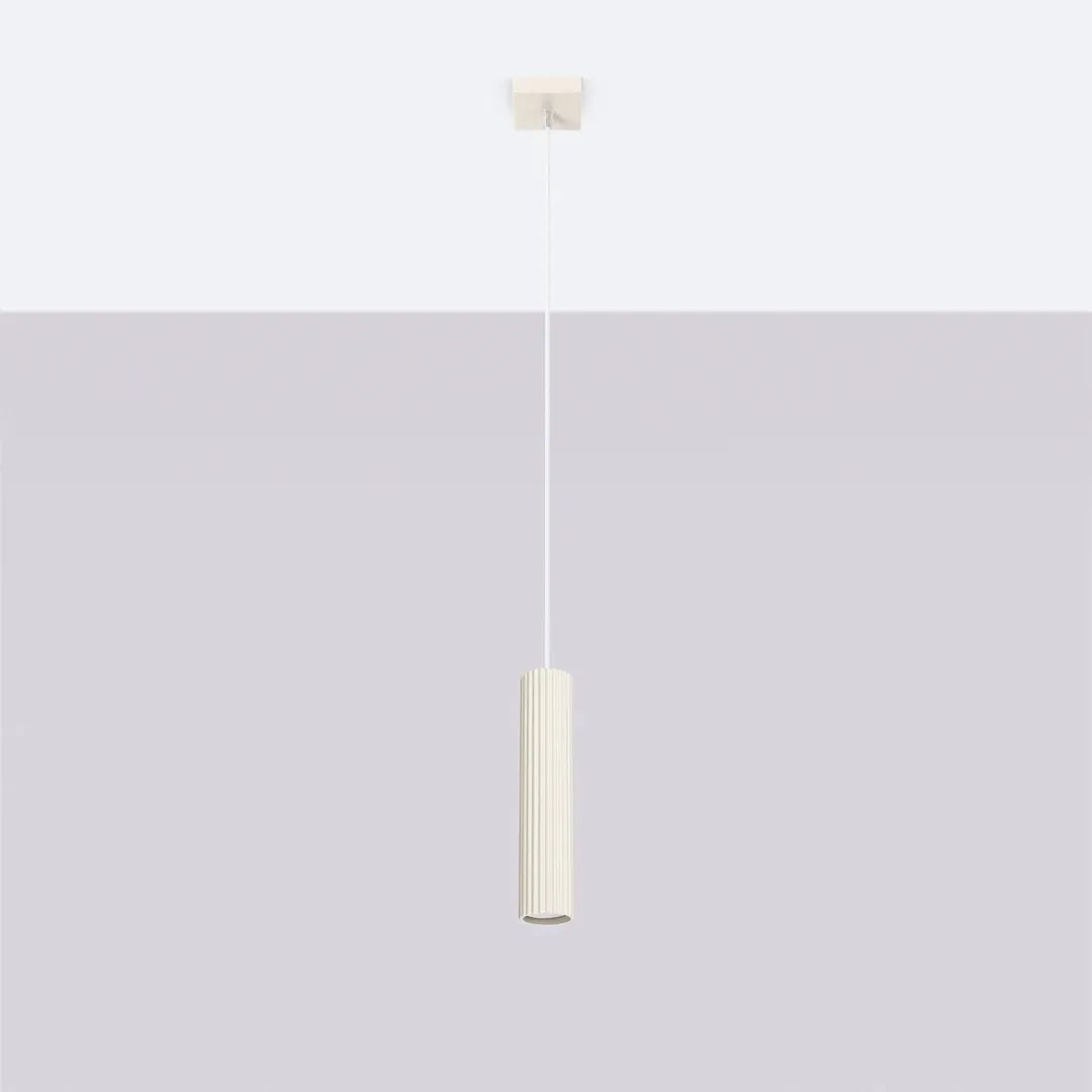 Beige Pendellampe KARBON med 1 Lyskilde – Loftlampe til Spisestue – produktvisning 5 | Noreva Home