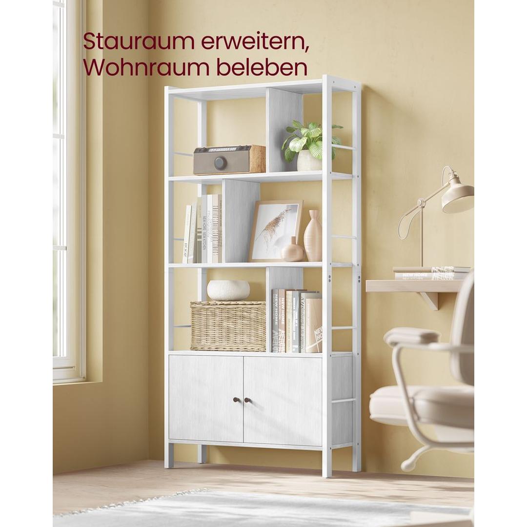 Bogreol med 4 Hylder – Åbent Opbevaringsskab til Stue – produktvisning 19 | Noreva Home