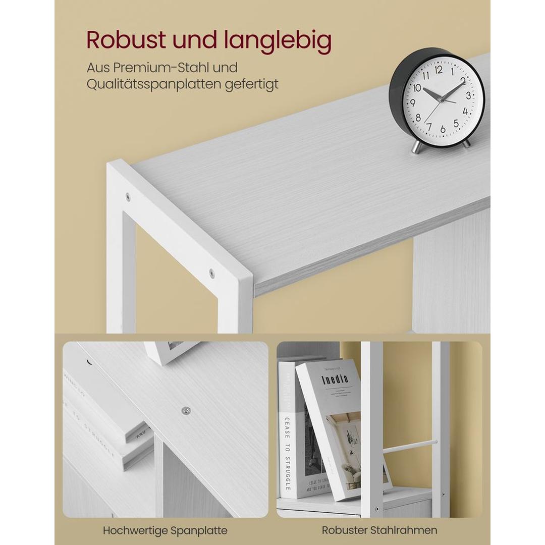 Bogreol med 4 Hylder – Åbent Opbevaringsskab til Stue – produktvisning 21 | Noreva Home