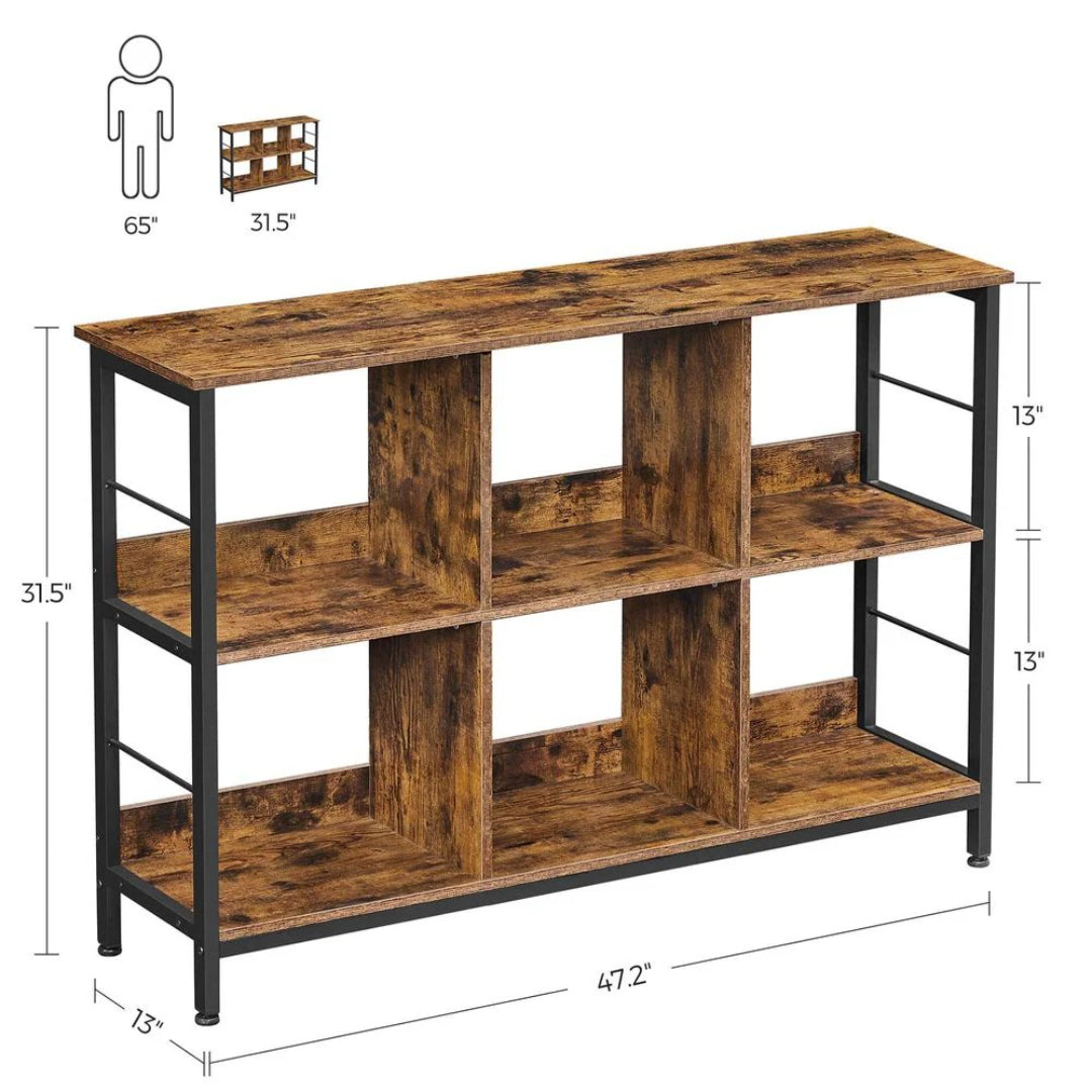 Bogreol med kubeformede rum, 47,2 in eller 39,4 in bred, produktvisning 5 | Noreva Home