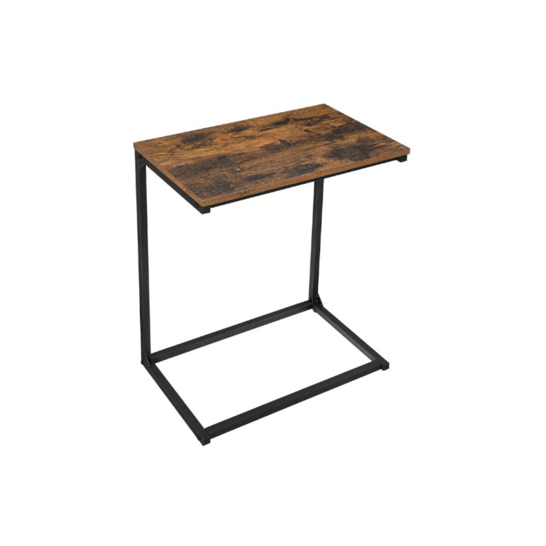 C-formet sidebord til sofa og seng med stålstel, produktvisning 1 | Noreva Home