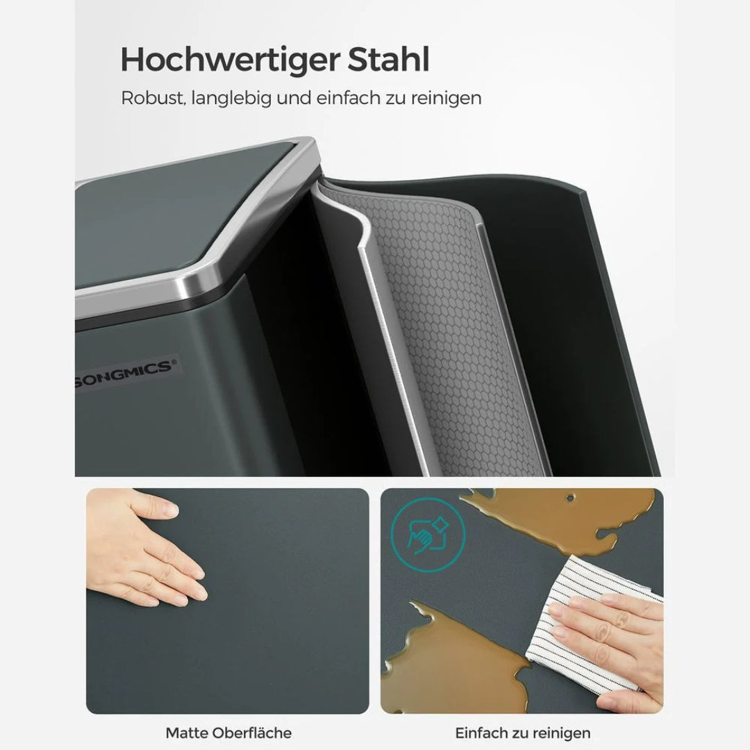 Dobbelt pedalspand 30L med to rum – produktvisning 7 | Noreva Home