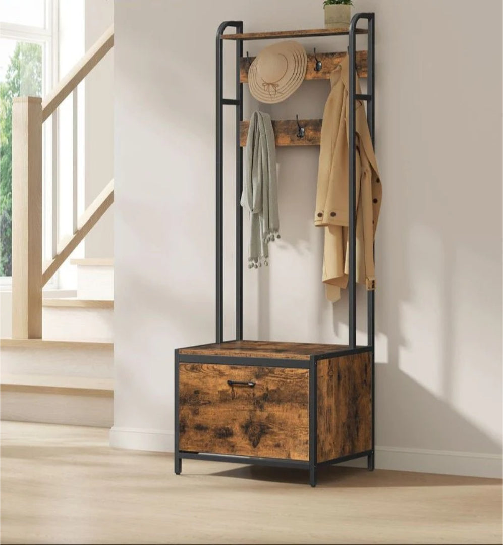 Entrégarderobe med skoskab og garderobestativ – produktvisning 2 | Noreva Home