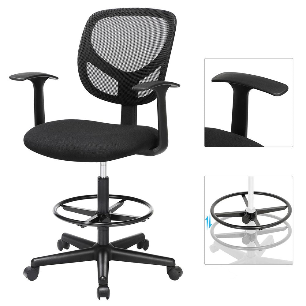 Ergonomisk Kontorstol med Armlæn – Komfortabel Arbejdsstol til Hjem og Kontor – produktvisning 5 | Noreva Home