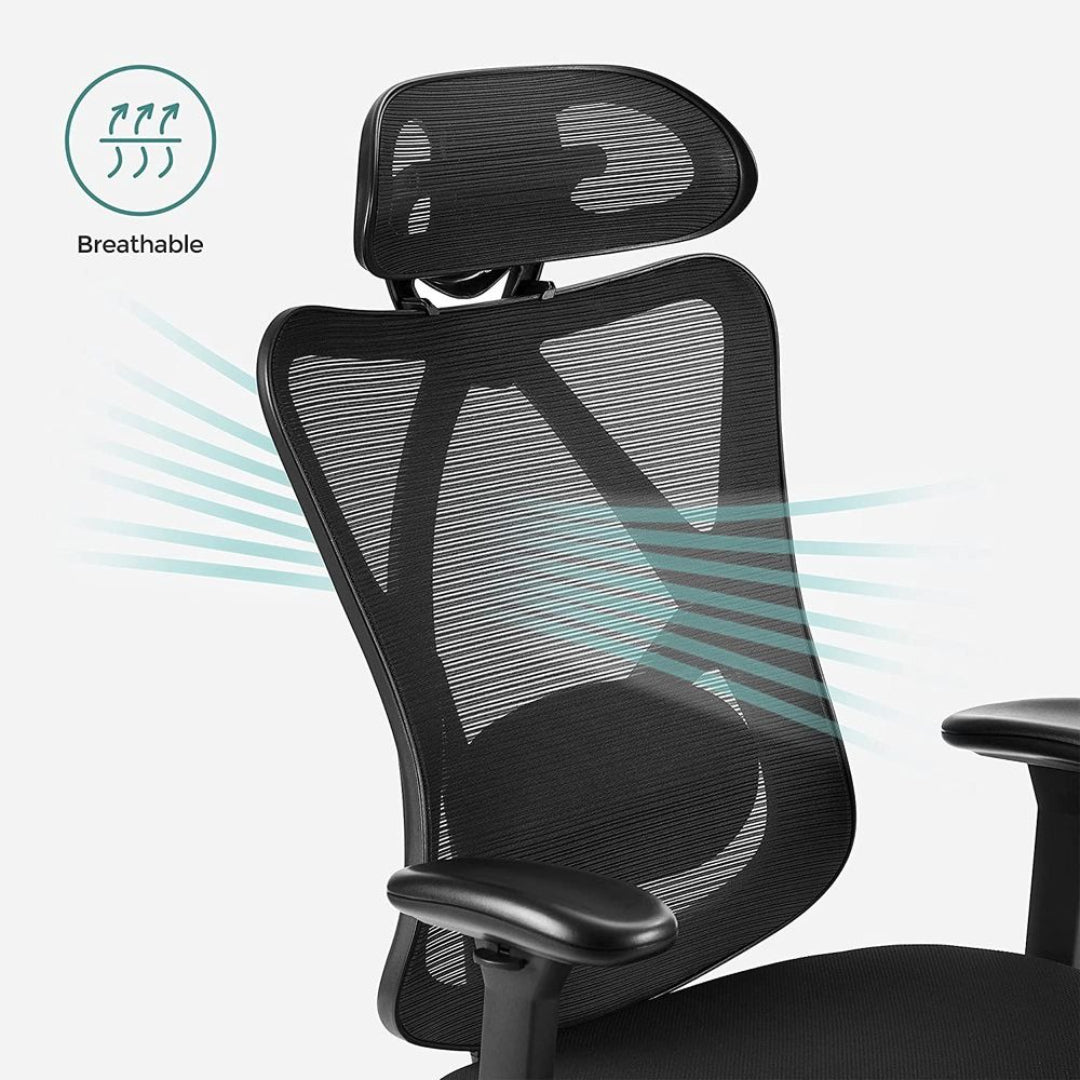 Ergonomisk kontorstol med justerbar ryg og armlæn – produktvisning 5 | Noreva Home