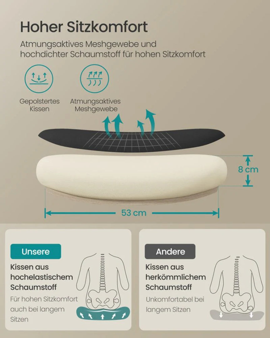 Ergonomisk kontorstol med nakkestøtte og lændestøtte – produktvisning 8 | Noreva Home