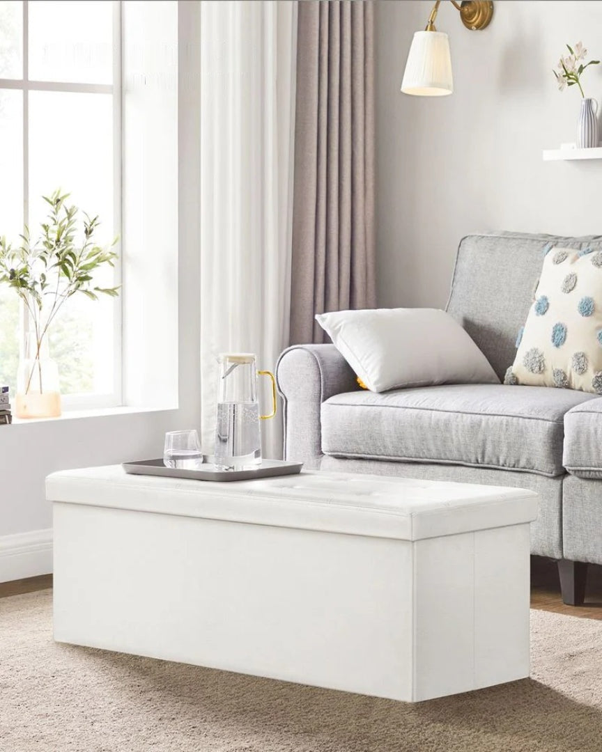 Foldbar opbevaringspuf med låg, 30 eller 43 in bred, produktvisning 20 | Noreva Home